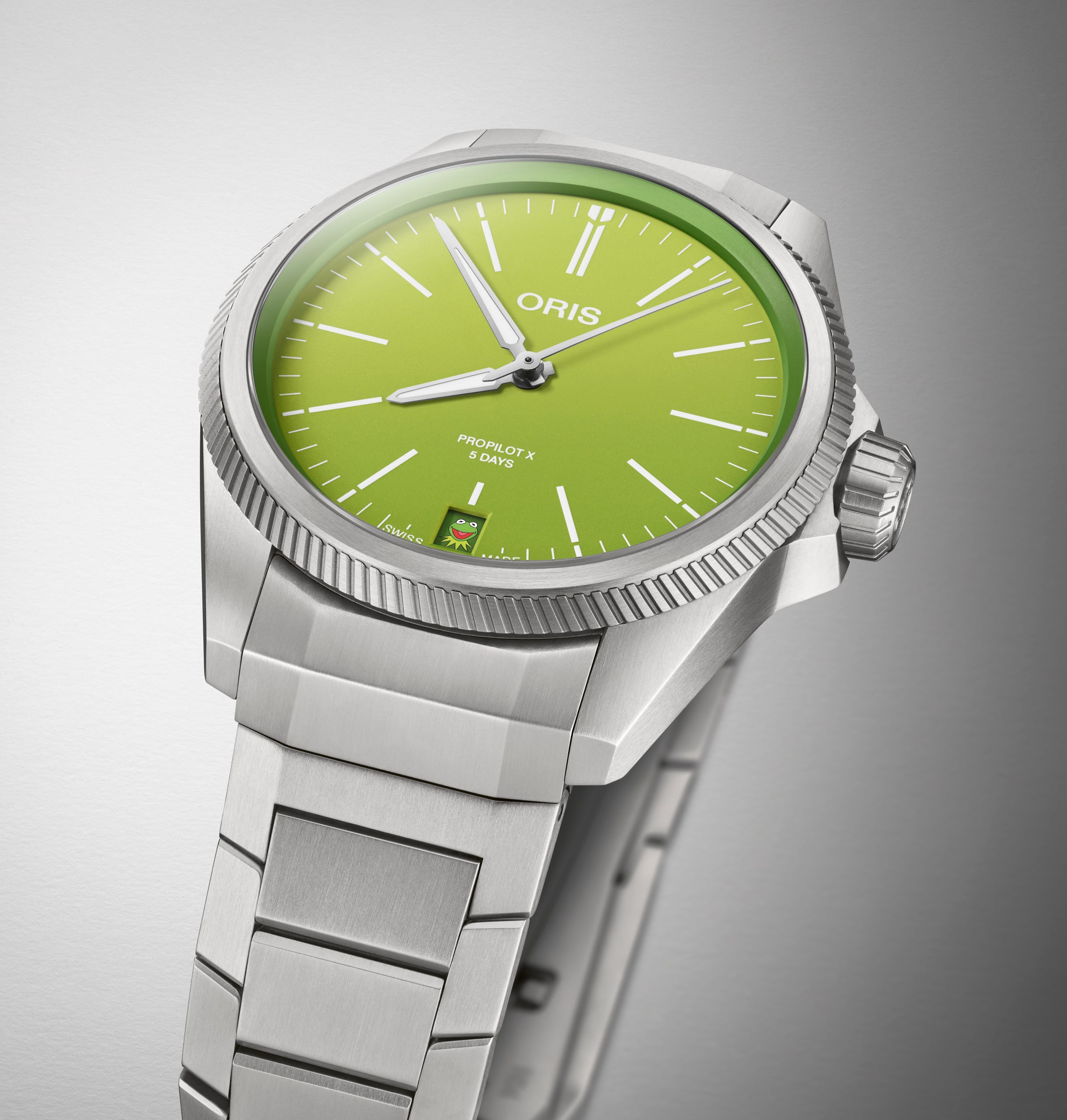 オリス(ORIS) プロパイロットX カーミットエディション 39mm 01 400